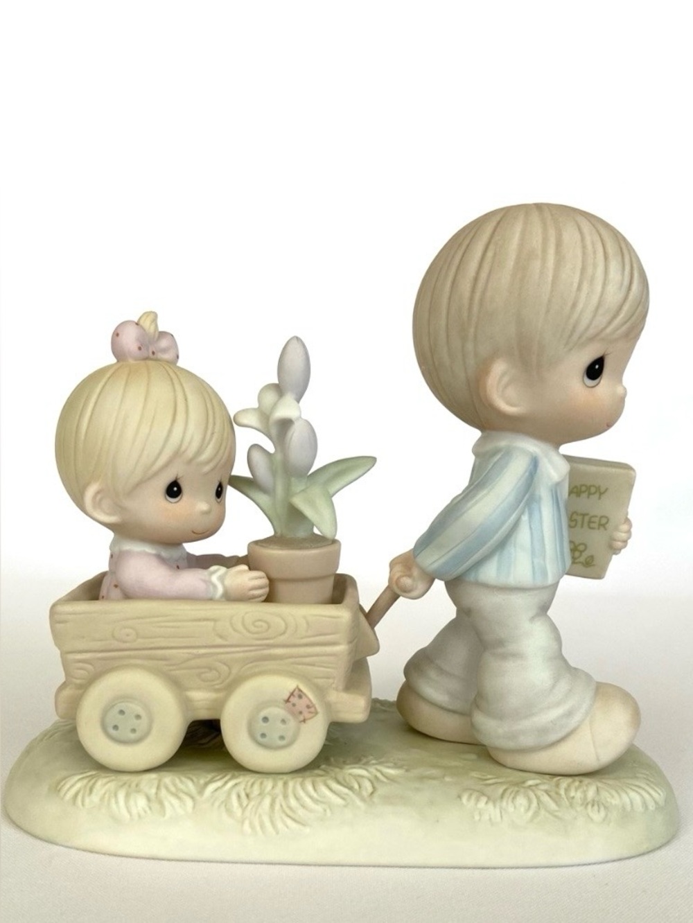 Precious Moments “Easter’s On Its Way” Vintage Porcelain Figurine 521892